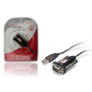 CABLU Adaptor USB 2.0 LA Serial RS 232, RS232, RS-232 + adaptor DB9F/DB25M, Unitek Y-105A